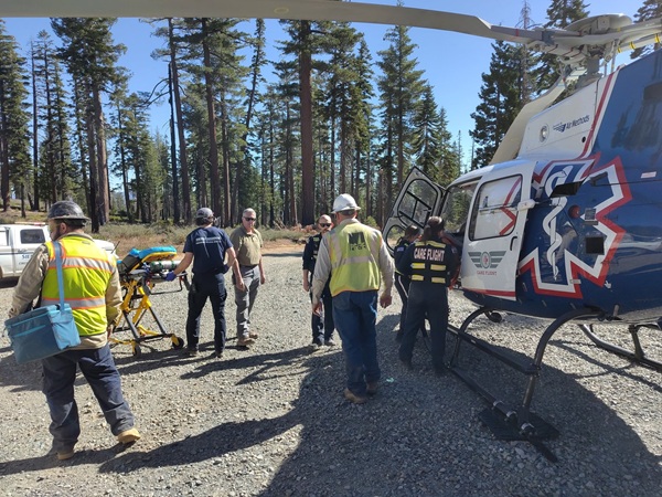 Remote Rescue Saves Injured Worker Crushed by Boulder in Feather River Canyon