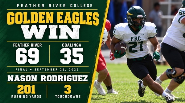 Rodriguez’s Three Touchdowns Lead Golden Eagles Past Coalinga, 69–35